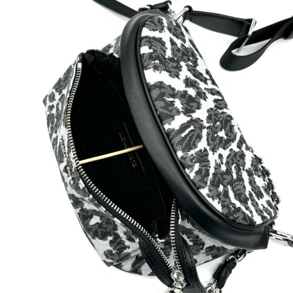 Michael Kors Medium Slater Sling Pack Chain Messenger Crossbody Bag Black Multi - Picture 8 of 11